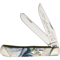 Case 9254SG Trapper Folding Pocket Knife with Sapphire Glow Corelon Handle