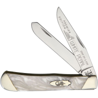 Case 9254WP Trapper Folding Pocket Knife with White Pearl Corelon Handle