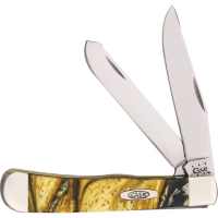 Case 925424KT Trapper 24KT Folding Pocket Knife with Gold Corelon Handle