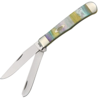 Case 9254RB Trapper Folding Pocket Knife with Rainbow Corelon Handle