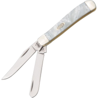 Case 9207WP Mini Trapper Folding Pocket Knife with White Pearl Handle