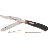 Schrade 96OT Bearhead Trapper Folding Pocket Knife with Sawcut Delrin Handle