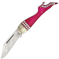 Rough Rider 1440 Bling Lady Leg Folding Knife with Bones Handle