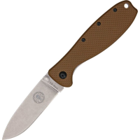 ESEE KR1CB Zancudo Framelock Folding Pocket Knife with Stonewash Finish Stainless Back Handle