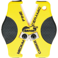 Gatco 6402 Micro-X Double Duty Sharpener With Yellow Polymer Housing