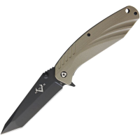 V NIVES 30114 SFL Framelock Tanto with Coyote Brown G10 Handle