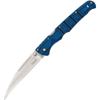 Cold Steel 62P2A Frenzy Lockback Satin Finish Wharncliffe Blade Knife with Black and Blue Sculpted G-10 Handle