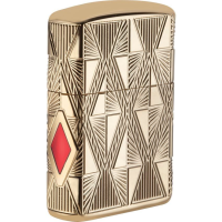 Zippo 04939 Luxury Diamond Lighter with High Polish Gold finish