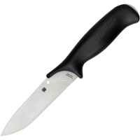 Spyderco SPY-FB42GP Zoomer Satin Fixed Blade Knife Black Handles