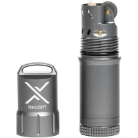 Exotac Fire Starters 5500GUN Gray titanLIGhT Refillable Lighter with Aluminum Construction
