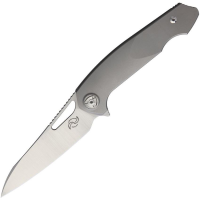 Liong Mah Designs Eraser Framelock Knife Gray Handles