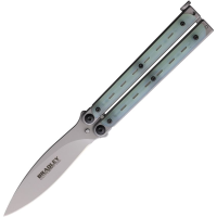 Bradley C907 Kimura Butterfly Satin Knife Natural G10 Handles