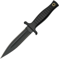 China Made 211459CM Combat Boot Black Fixed Blade Knife Black Handles