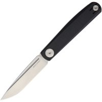 Real Steel Knives 7841 GSlip Slipjoint Satin Folding Knife Black Handles