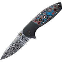 We 22015DS1 Nitro Mini Damasteel Framelock Knife Nebula Handles