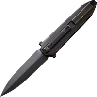 WE 220321 Diatomic Knife Black Stonewash Knife Black/Bronze Handles