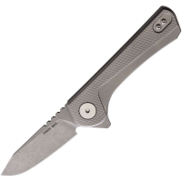 Sharps Bros. 02 SBKF02 Meanstreak Ti Stonewash Knife Gray Handles