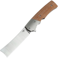 Bestech T2101B Spanish Tip Razor Framelock Knife Natual Handles