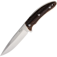 Katz PDT5ST Predator Satin Fixed Blade Knife Stag Handles