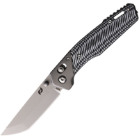 Schrade 1136250 Krux Pivot Lock Bead Blast Knife Black/White Handles