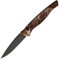 Piranha 16CT Auto DNA Black Button Lock Knife Camo Handles