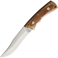 Katz K300UKBA Lion King Premium 300 Satin Fixed Blade Knife Yukon Blonde Ashwood Handles