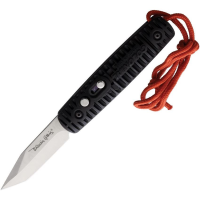 Colonial 105 COL105 Auto Ranger Button Lock Satin Knife Black Handles