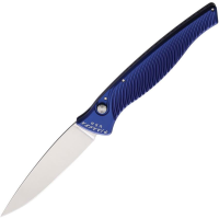 Piranha P16B Auto DNA Button Lock Knife Blue Handles