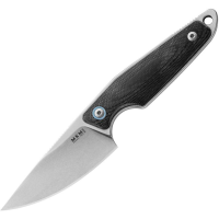 MKM-Maniago Knife Makers MA01GBK Makro 1 Stonewash Folding Knife Black Handles