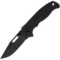Demko AD205F12B AD 20.5 AD205F12B Shark-Lock DLC Black Knife Black Handles
