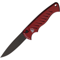 Piranha 1RT Auto Pocket Button Lock Knife Red Handles