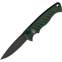 Piranha 1GT Auto Pocket Button Lock Knife Green Handles