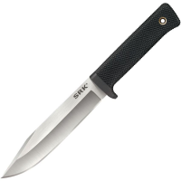 Cold Steel 38CKE SRK Bowie Satin Fixed Blade Knife Black Handles