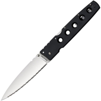Cold Steel 11G6S Large Hold Out Serrated Lockback Knife Black Handles