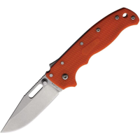 Demko AD205F13 AD 20.5 Shark-Lock Stonewash Folding Knife Red Handles