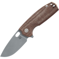Fox 604MBR Core Linerlock Knife with Brown Micarta Handles