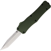 Mantis OTF818 Auto OTF Tanto Satin Knife Green Handles