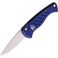 Piranha 2B Auto Fingerling Button Lock Knife Blue Handles