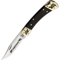 Yellowhorse 399 Tortoise Custom Buck 110 Lockback Knife Ebony Wood Handles