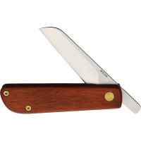 Wesn Goods 142 WESN142 Samla Friction Satin Folding Knife Brown Handles