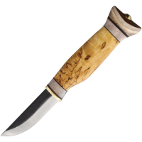 Kellam T23W Klkt23W Tundra Puukko Carbon Fixed Blade Knife Curly Birch Handles