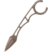 TOPS PD01 Papa Delta Bronze Fixed Blade Knife Bronze Handles