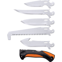 Cold Steel CCFLDKIT Click N Cut Field Kit Fixed Blade Knife Black/Orange Handles
