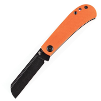 Kansept 2026F6 Bevy Slip Joint Black Knife Orange Handles