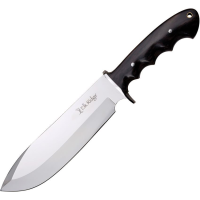Elk Ridge 438PBK ER438PBK Bowie Satin Fixed Blade Knife Brown Handles