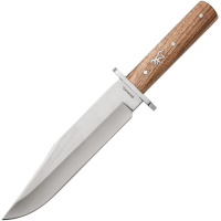 Browning 920 BR0920 Bowie Satin Fixed Blade Knife Brown Handles