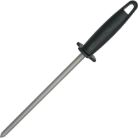 Eze-Lap P Diamond Butcher Steel with Black Molded Hi-Impact Plastic Handle