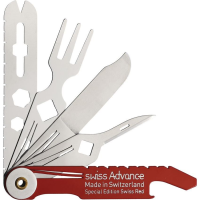 Swiss Advance 51424 CRONO N5 Pocket Knife Red Handles