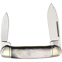Queen City 007 Canoe Folding Knife Black Pearl Handles