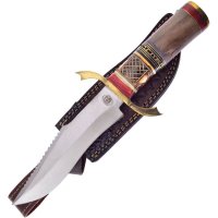 Frost CW701WW Frost Falcon Bowie Satin Fixed Blade Knife Walnut Handles
